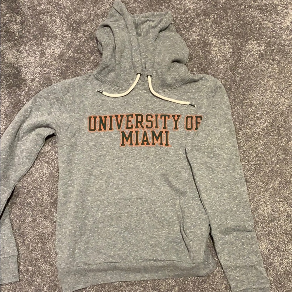 League Heather Gray University of Miami Hoodie